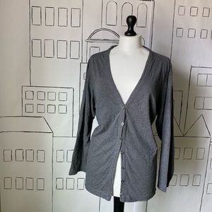 Lands’ End Gray Cardigan size 2X